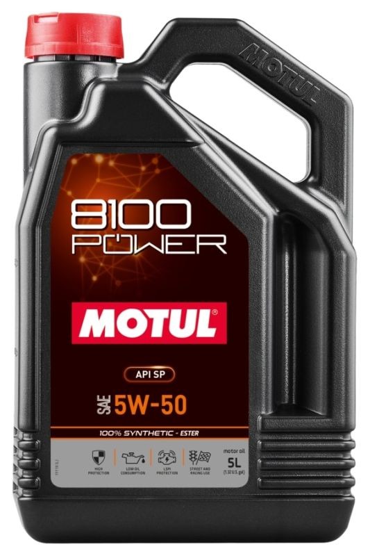 Motorový olej 5W-50 MOTUL 8100 POWER / SYNTETIC- ESTER - 5L