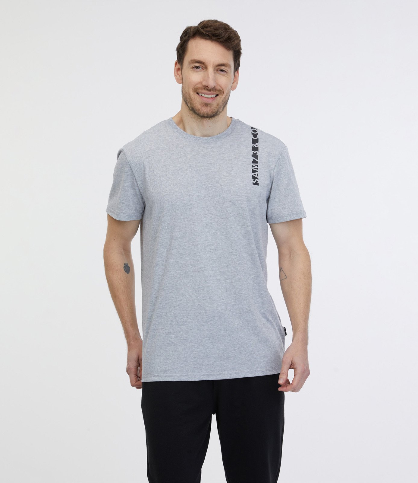 SAM 73 Pánské triko FABIO Šedá S