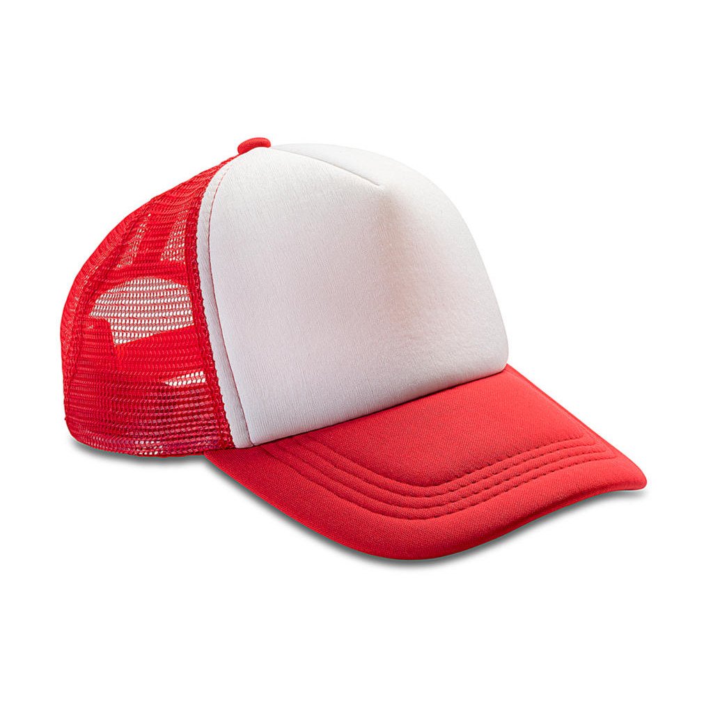 Čepice Result Detroit 1/2 Mesh Truckers - červená-bílá