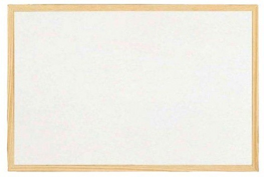 AVE Tech Magnetická tabule bílá, 90 x 120 cm - dřevěný rám - DI-WH-4