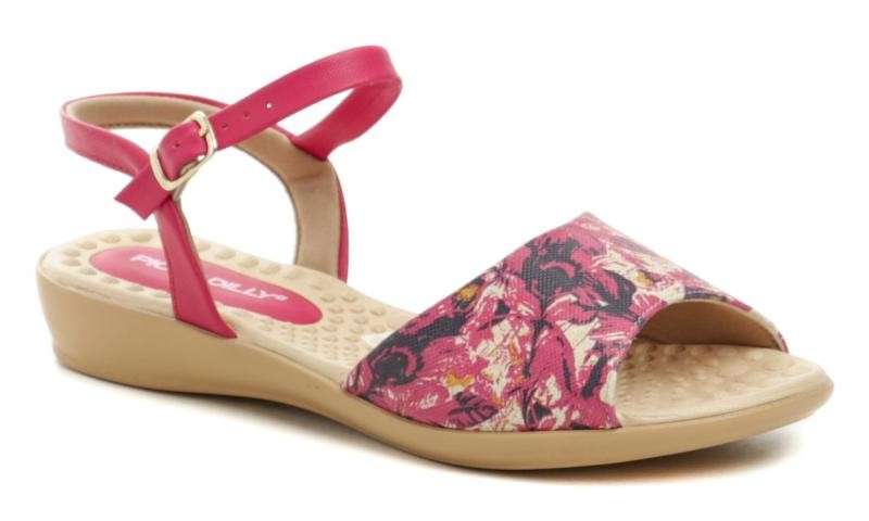 Piccadilly 500344-15 růžové květové dámské sandály
