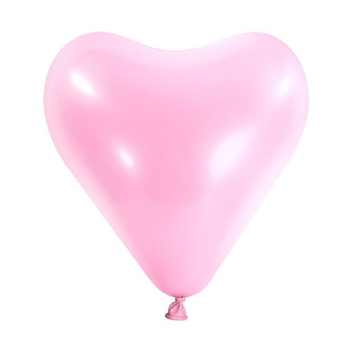 Balonek srdce standard Pretty pink 30 cm - D06, Růžový