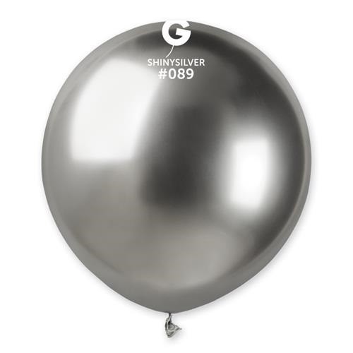 Latexový balonek chromový stříbrný 48 cm
