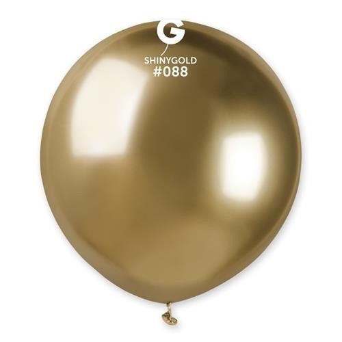 Latexový balonek chromový zlatý 48 cm