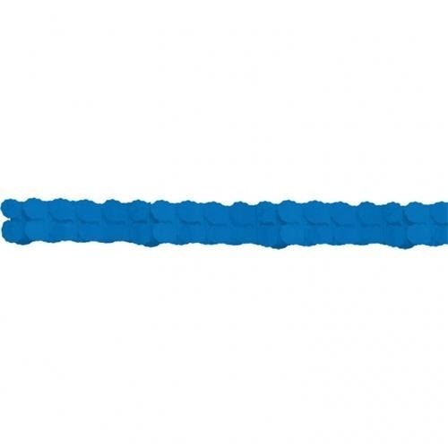 Závěsné papírová girlanda modrá 365 cm