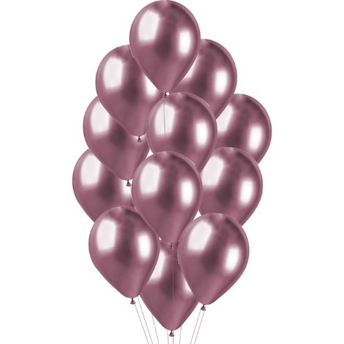 Balonkový buket Chrome Pink - 12 ks