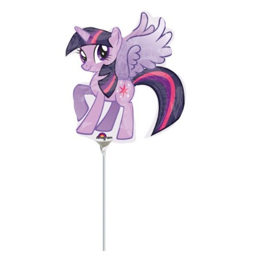 Balónky na tyčku - My Little Pony - Twilight sparkle 23 cm - 5 ks