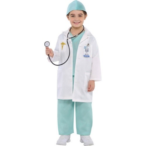 Dětský kostým Doktor - 3 až 4 let Vel.  98- 104 cm