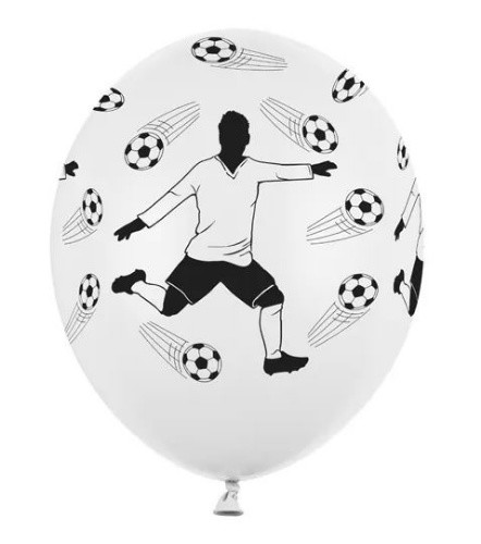 Balónky s potiskem Fotbalista s míči - 30 cm, - 50 ks