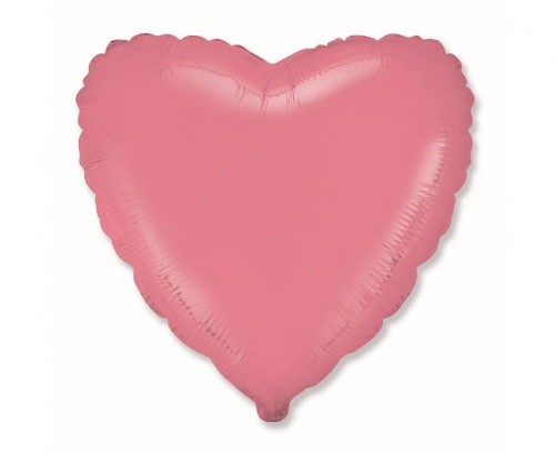 Foliový balonek srdce macaron červené 45 cm - Nebalený