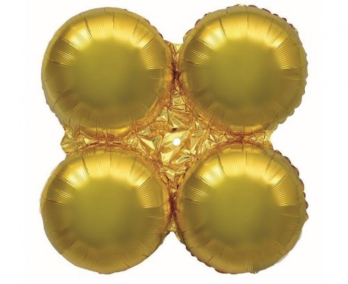 Fóliový podstavec, základna na balonky, zlatý - 90 cm
