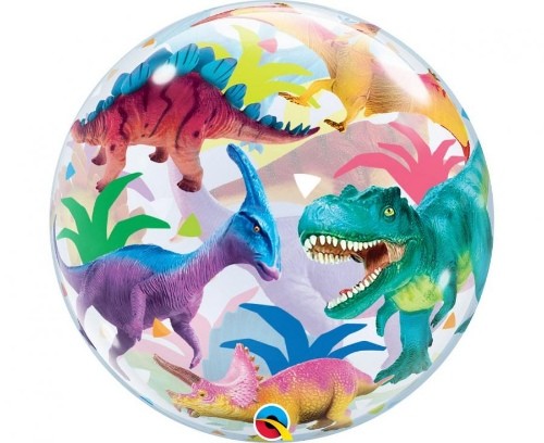 Balonek bublina s potiskem - Dinosauři - 56 cm