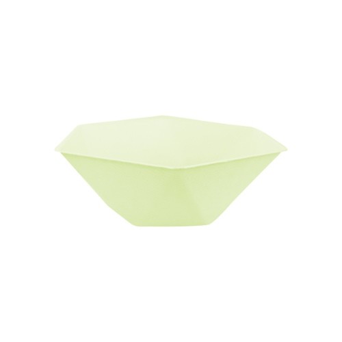 EKO - papírové misky hexagonal - Vert Decor, pastelově zelené - 15,8 x 13,7 cm 6 ks