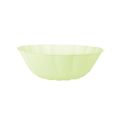 EKO - papírové misky kulaté - Vert Decor, pastelově zelené - 14,8 cm 6 ks