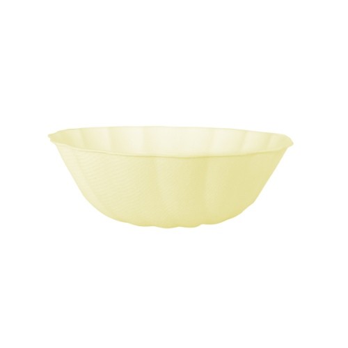 EKO - papírové misky kulaté - Vert Decor, pastelově žluté - 14,8 cm 6 ks