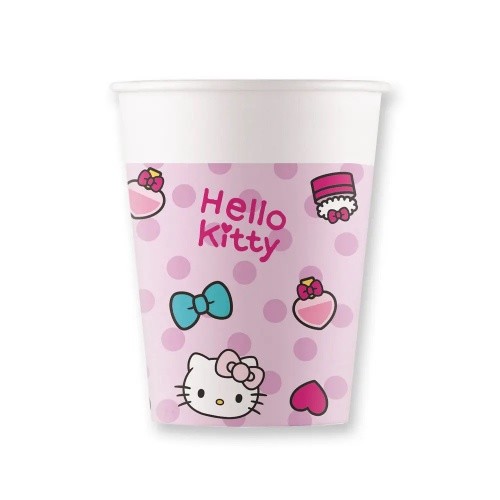 EKO Papírové kelímky Hello Kitty 8 ks