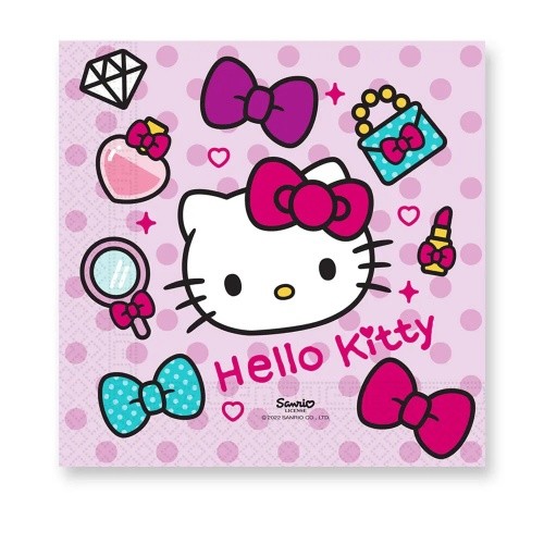 Papírové party ubrousky Hello Kitty 20 ks