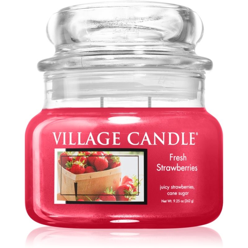 Village Candle Fresh Strawberries vonná svíčka 262 g