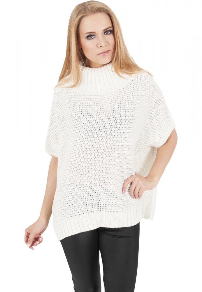 Ladies Knitted Poncho M