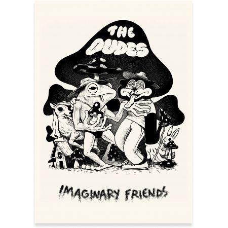 Plakát The Dudes Imaginary Friends Scree - Béžová - Univerzální