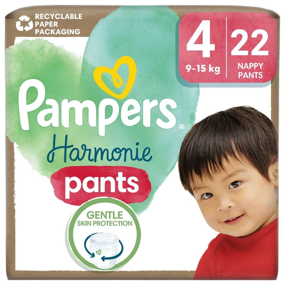 Pampers Harmonie Baby pants vel. 4, 22 ks, 9kg-15kg