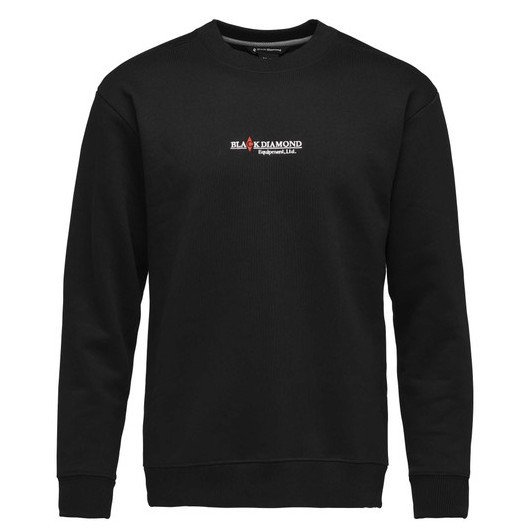 Pánská mikina Black Diamond M Heritage Wordmark Crewneck Velikost: L / Barva: černá
