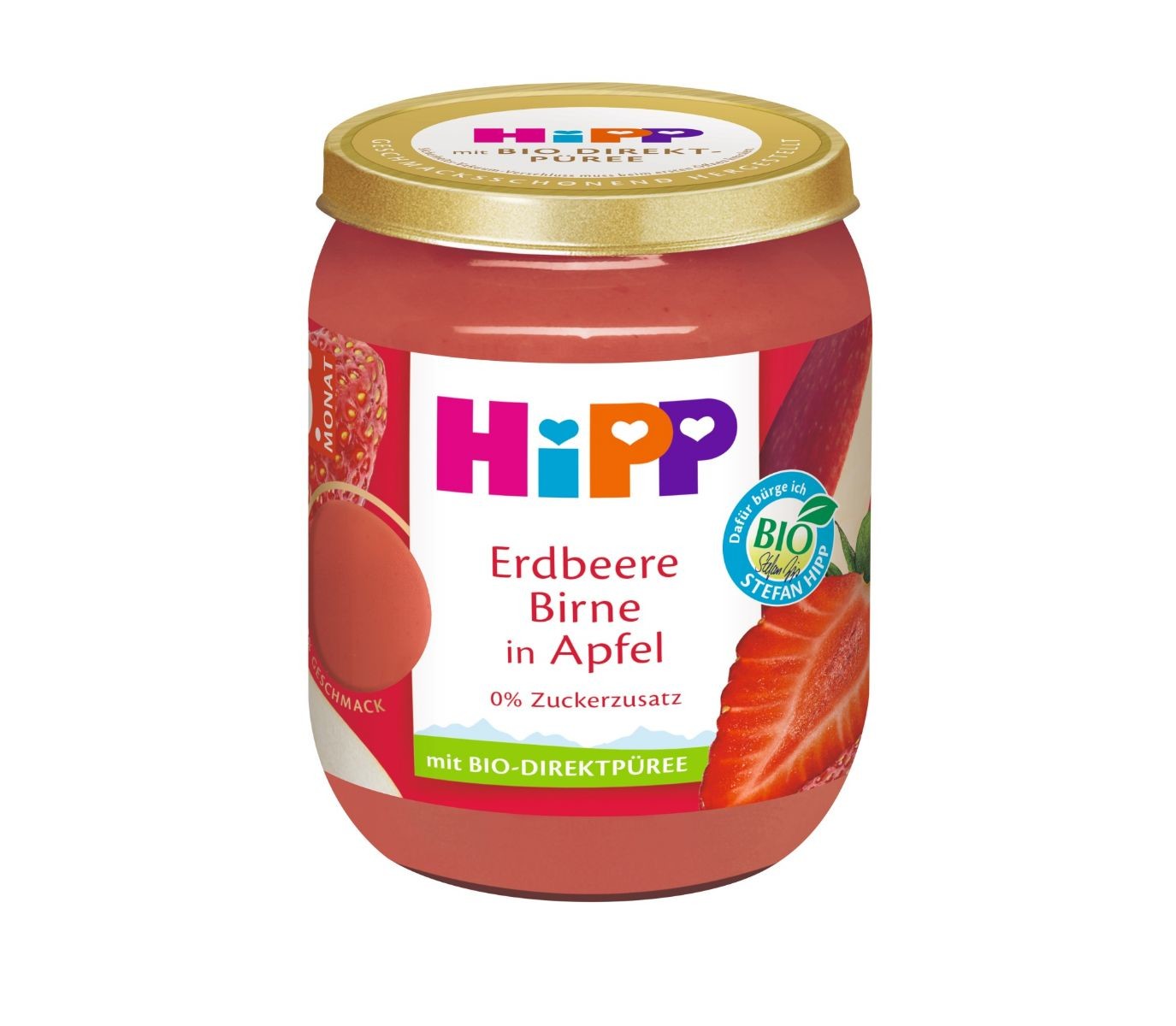 Hipp Superovoce BIO test Jablka s jahodami a hruškami 160 g