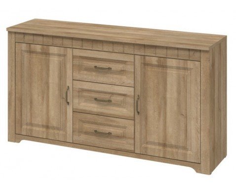 Široká komoda Atik, dub riviera
