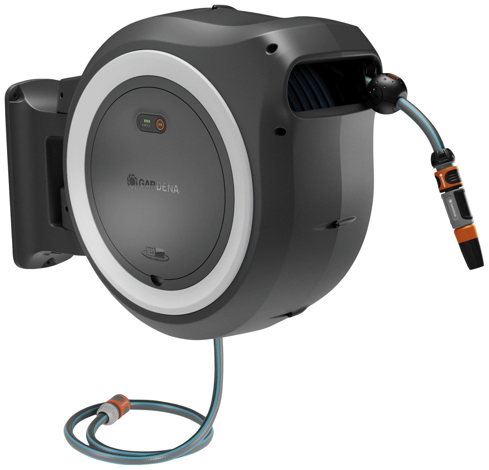 GARDENA Power Roll XL 18642-20 35 m 1 ks šedobílá Akumulátorový nástěnný box na hadici