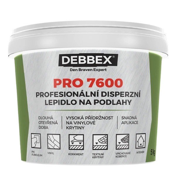 Profesionální disperzní lepidlo na podlahy PRO 7600 - 14 kg Den Braven