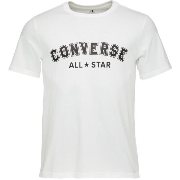 Converse CLASSIC FIT ALL STAR SINGLE SCREEN PRINT TEE Unisexové tričko, bílá, velikost