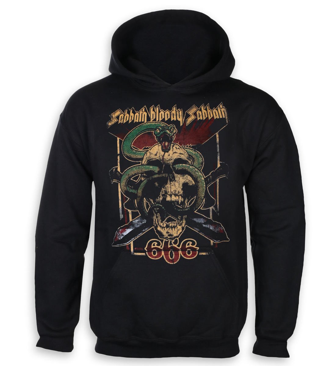 mikina s kapucí pánské Black Sabbath - Bloody Sabbath 666 - ROCK OFF - BSHD03MB M