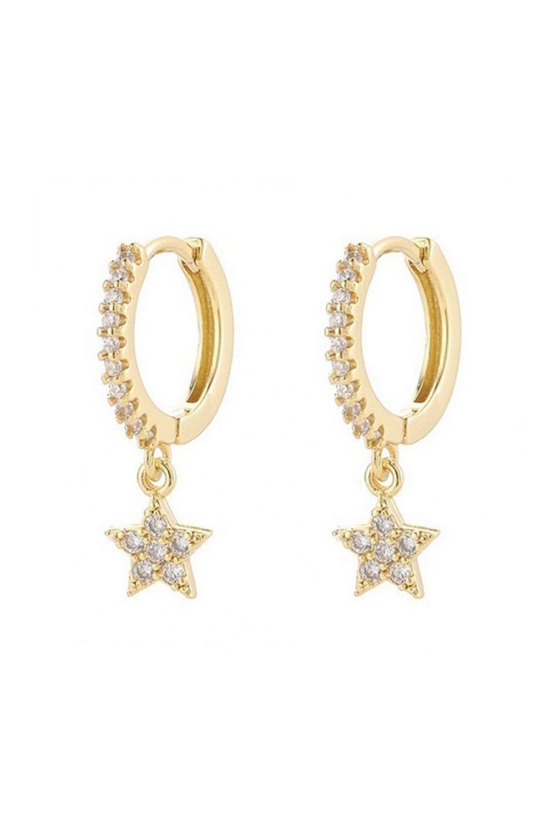 Náušnice ve zlaté barvě Barbra