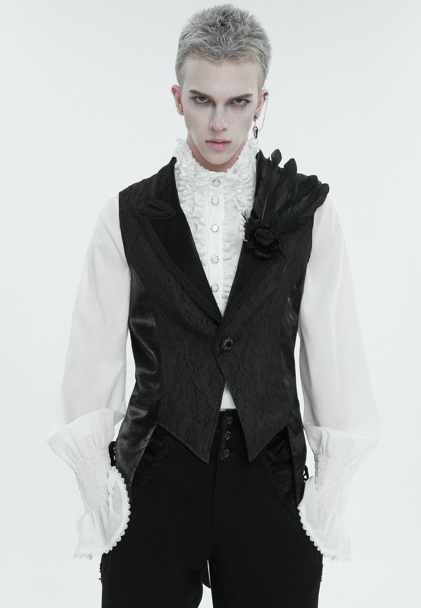 vesta pánská DEVIL FASHION - Black Gothic S