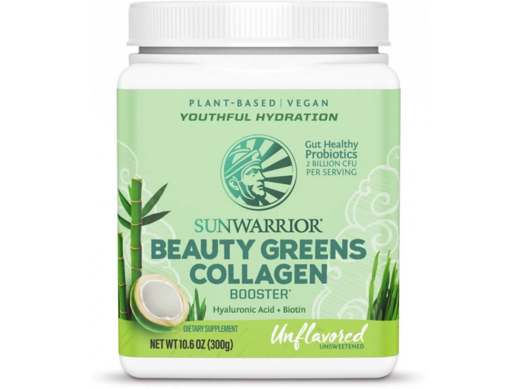 Sunwarrior Beauty Greens Collagen Natural, 300g - Natural