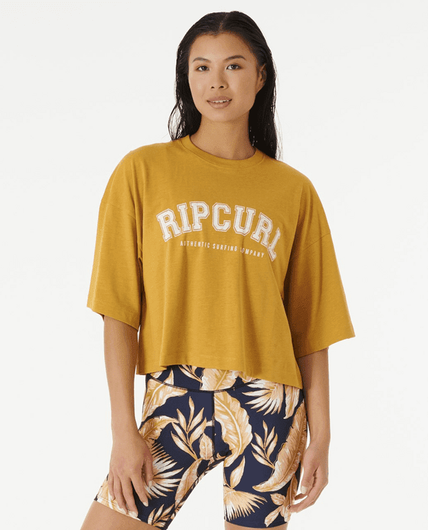 Tričko Rip Curl SEACELL CROP HERITAGE TEE Gold