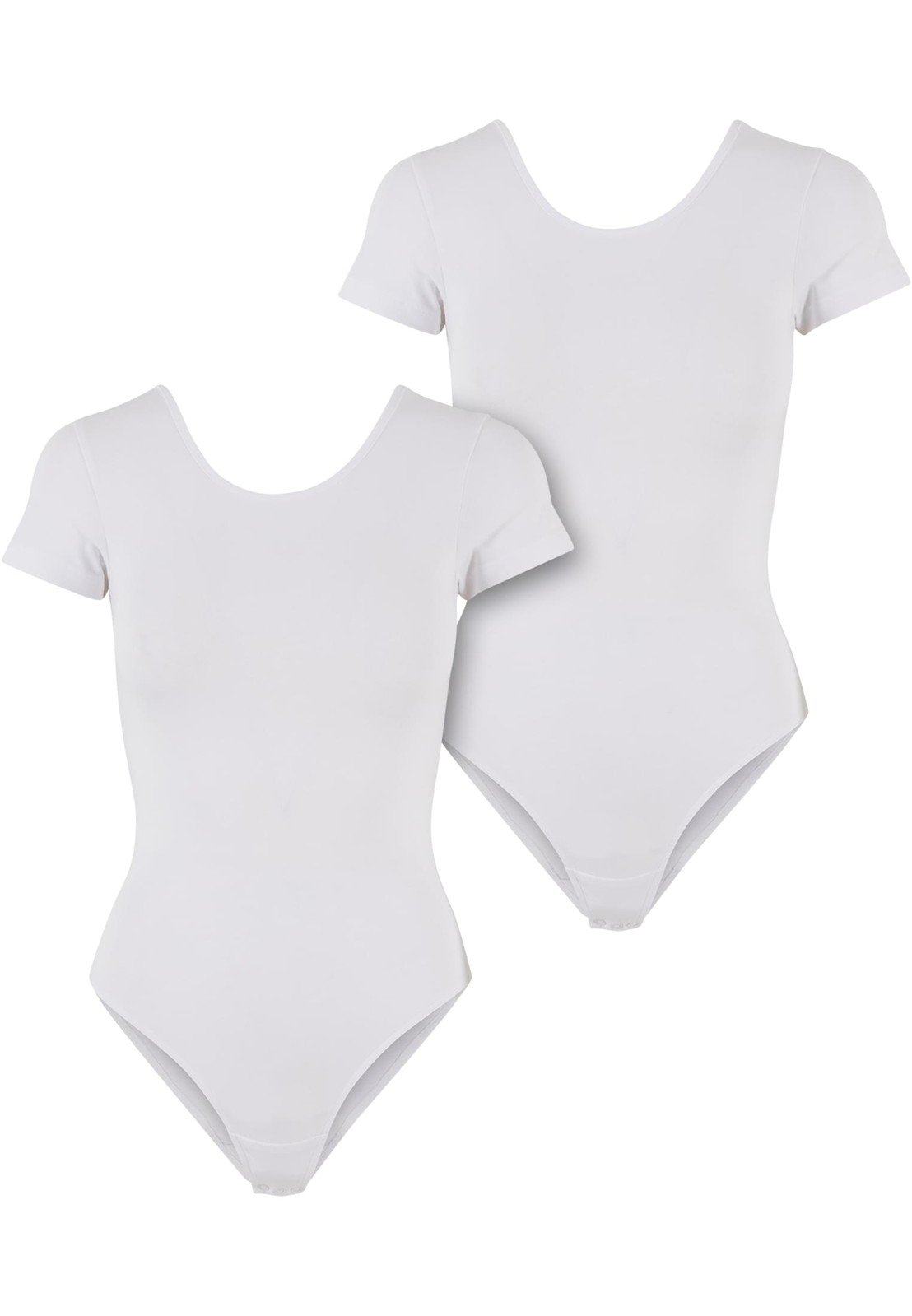 Dámské body Organic Stretch Jersey - 2-Pack bílé+bílé