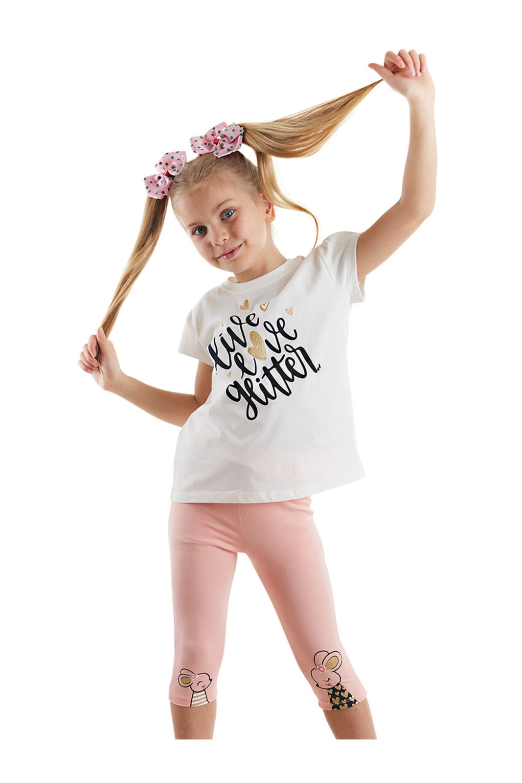 Denokids Cute Mice Girls Kids T-shirt Leggings Suit