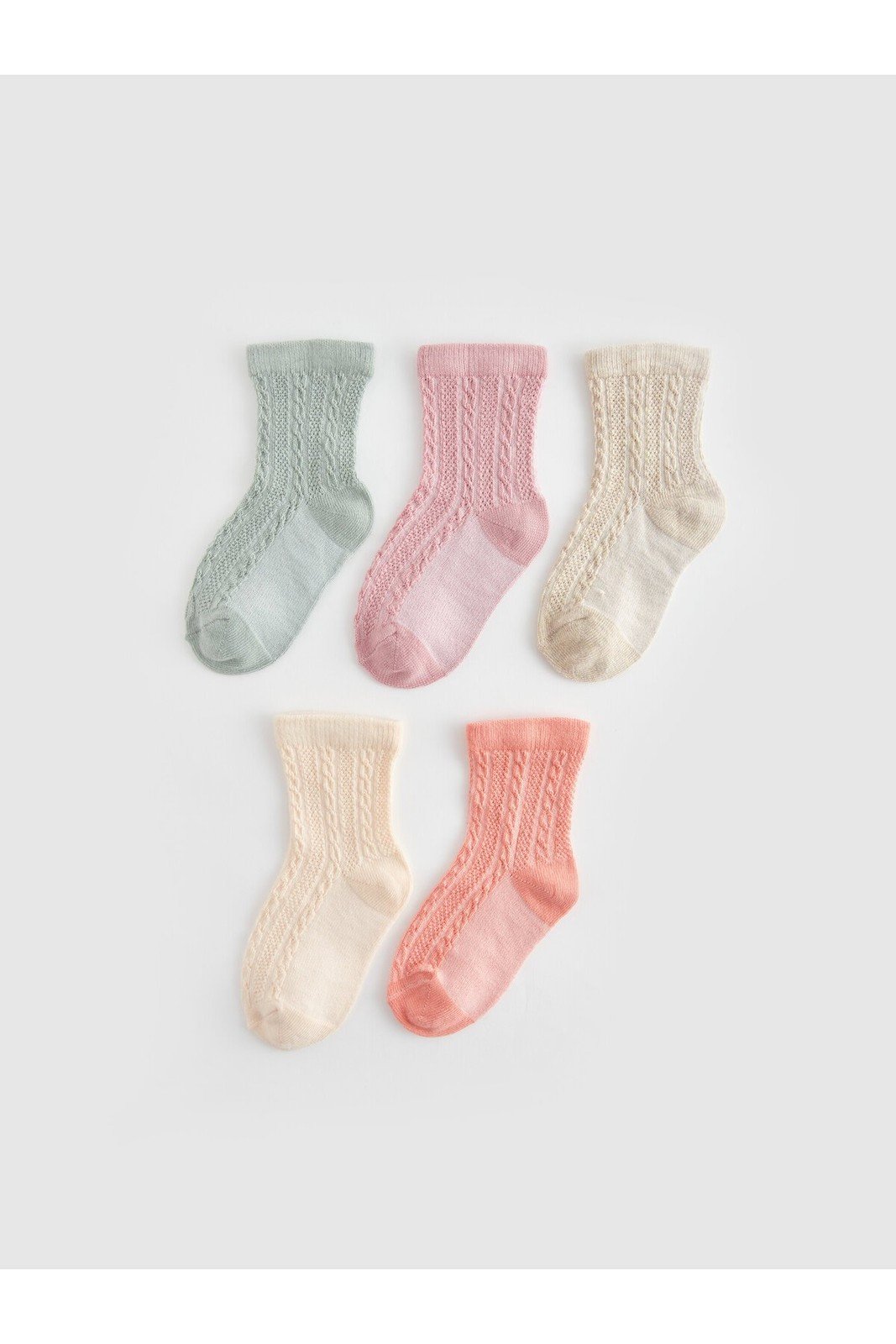 LC Waikiki 5-Piece Patterned Baby Girl Socks