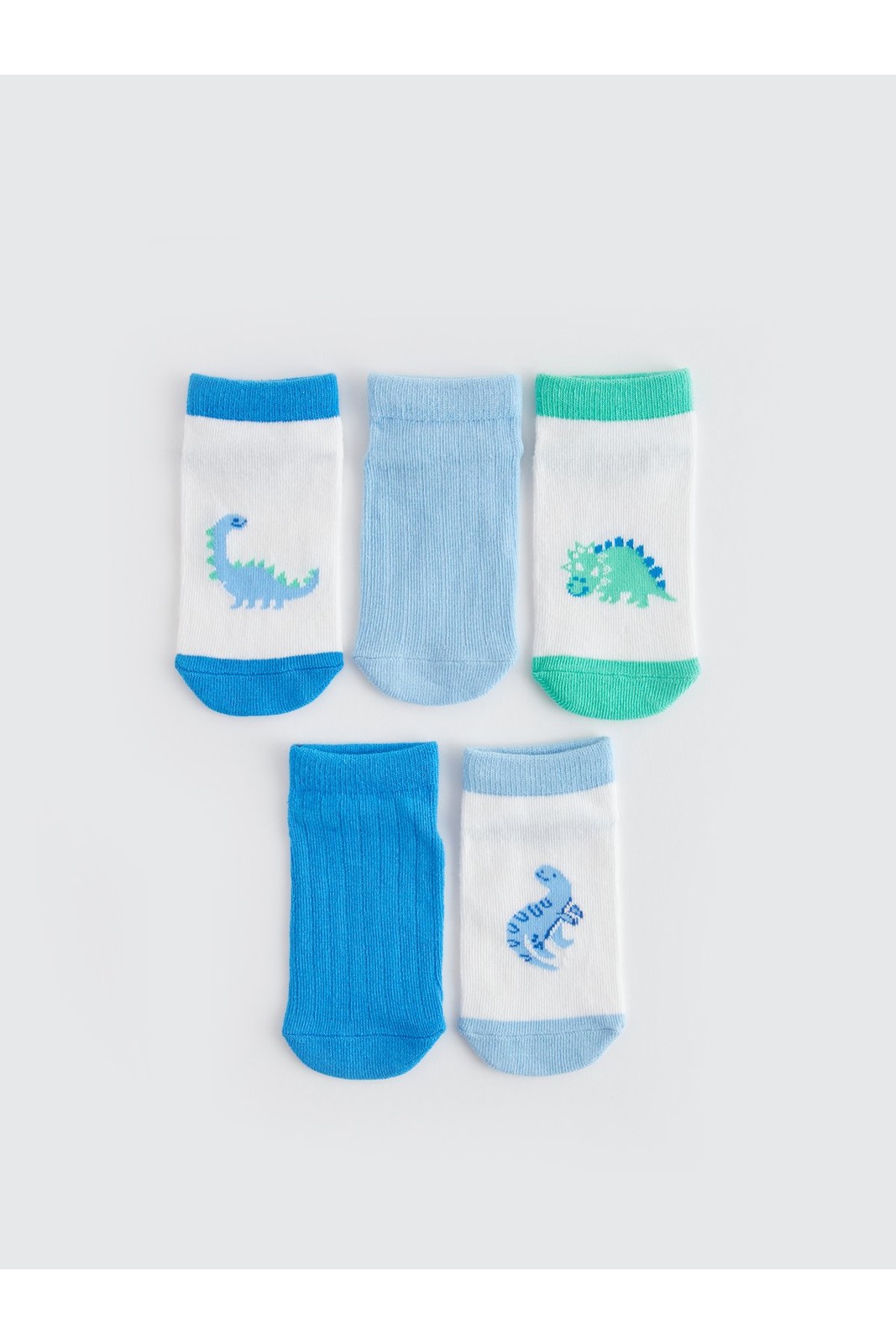 LC Waikiki 5-Pack Patterned Baby Boy Booties Socks