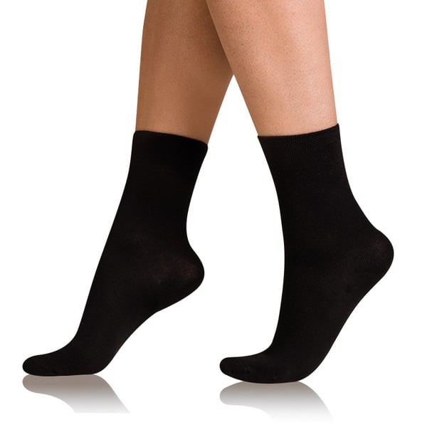 Bellinda 
COTTON COMFORT SOCKS - Women's cotton socks with comfortable hem - black