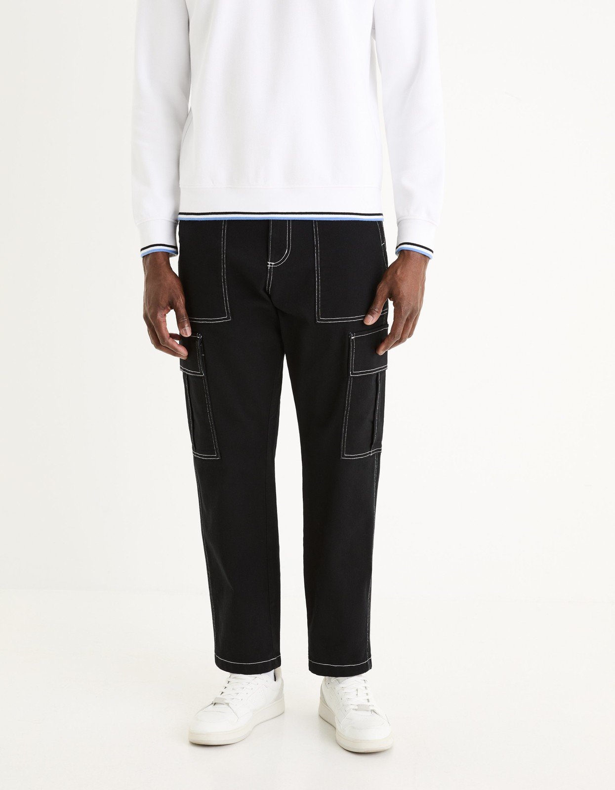 Celio Volné cargo kalhoty Gocontrast - Pánské