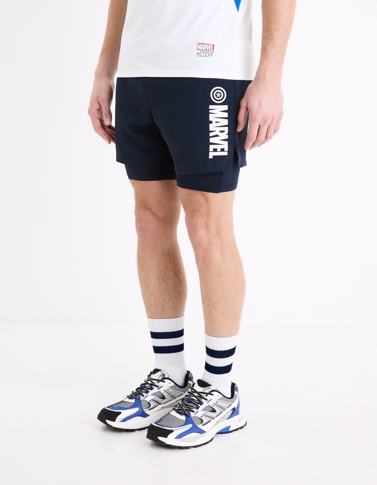 Celio Sportovní kraťasy Marvel - Captain America - Pánské