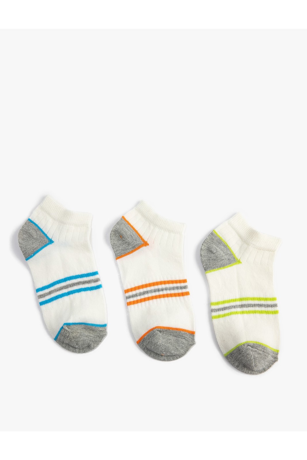 Koton 3-Pack Socks Striped Cotton Blended