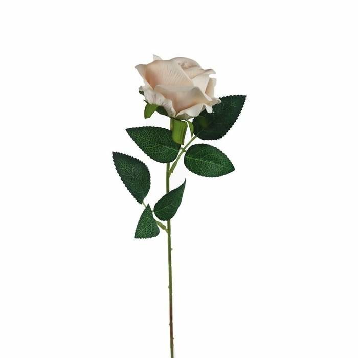 Růže řezaná umělá krémová 50cm