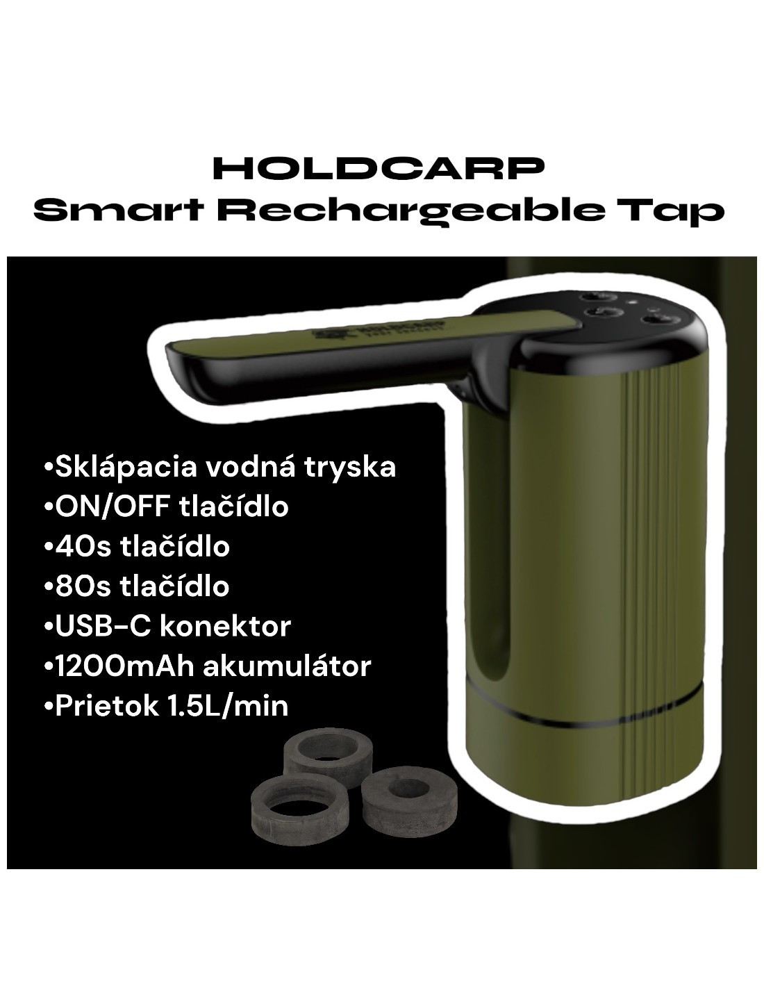 Holdcarp - Akumulátorová vodní pumpa Smart Rechargeable Tap