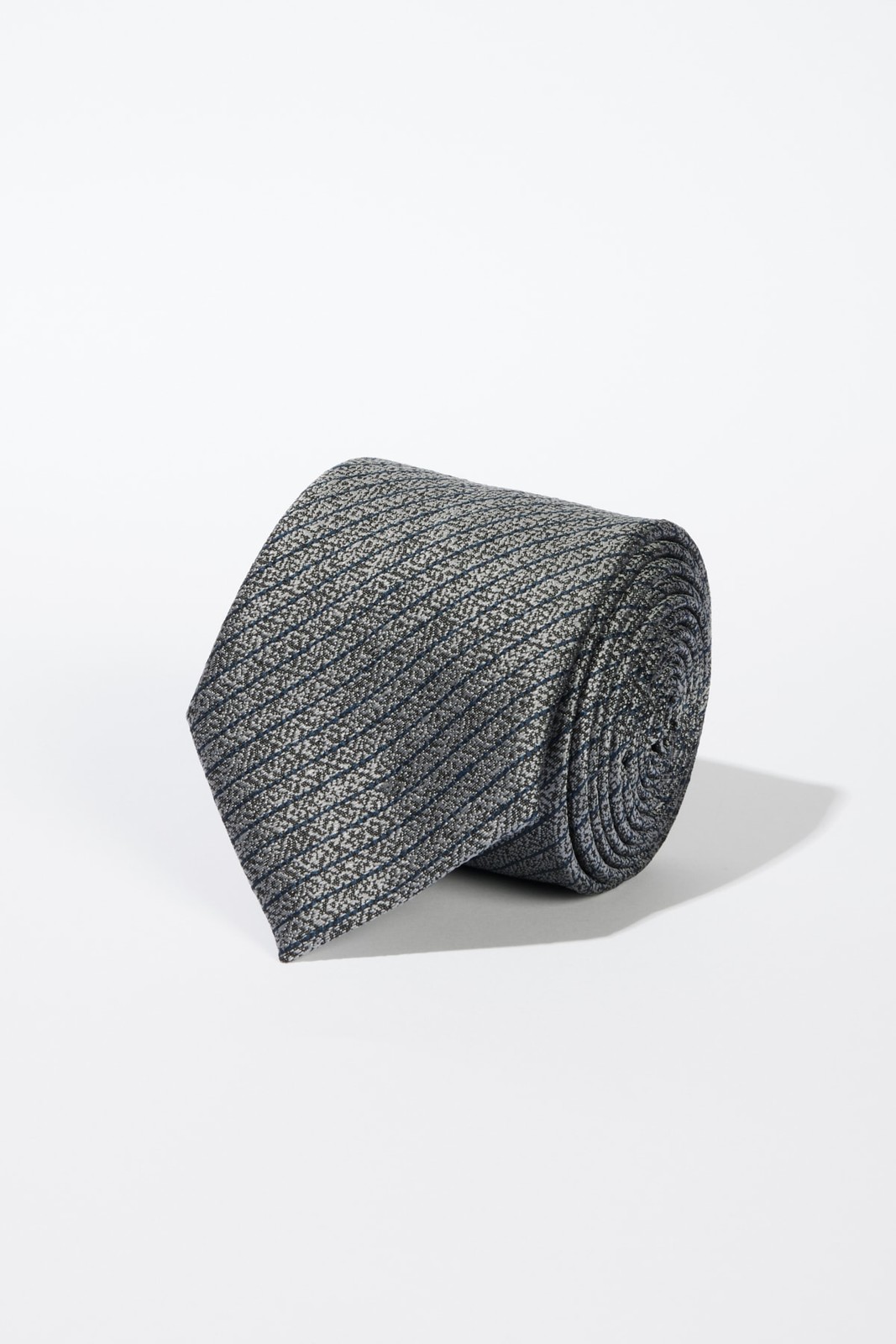 ALTINYILDIZ CLASSICS Men's Grey-Navy Blue Patterned Tie