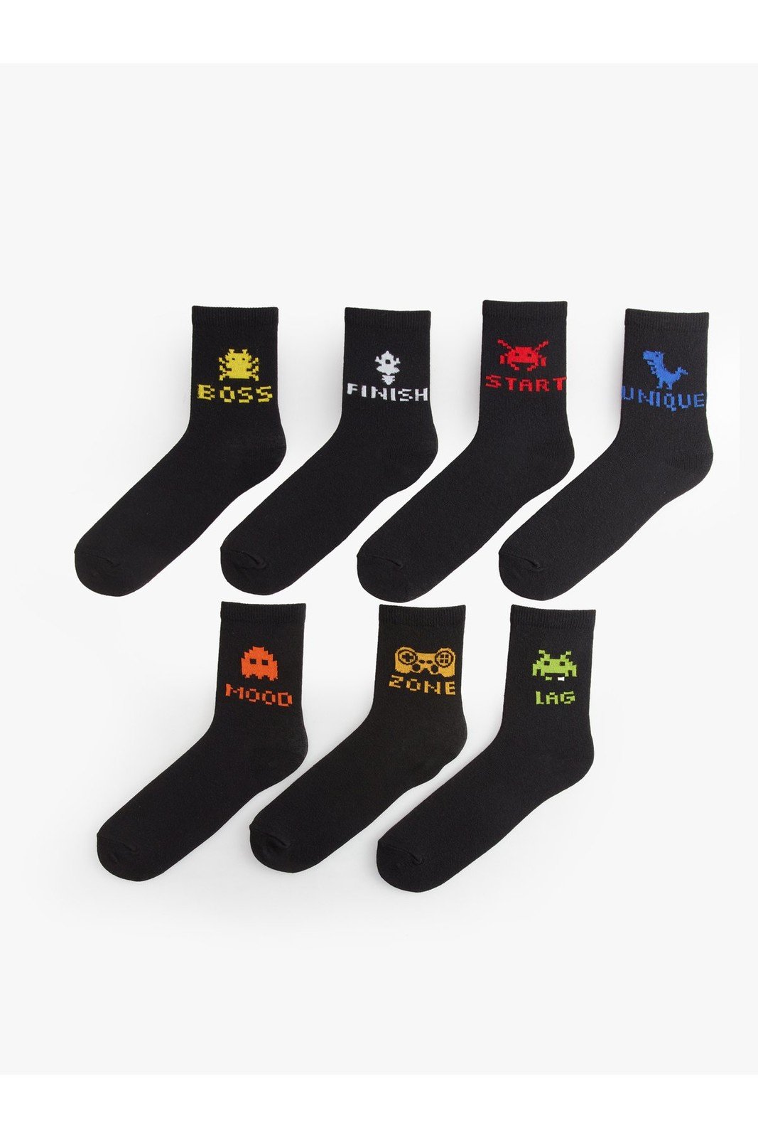 LC Waikiki Boy Patterned Socks 7 Pack