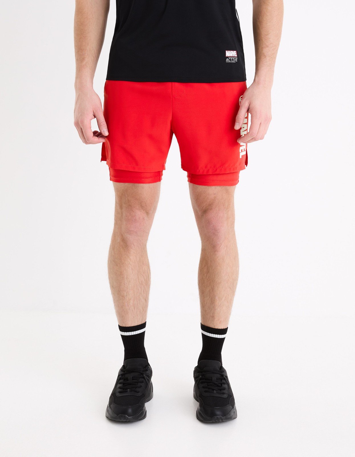 Celio Sportovní kraťasy Marvel - Iron Man - Pánské