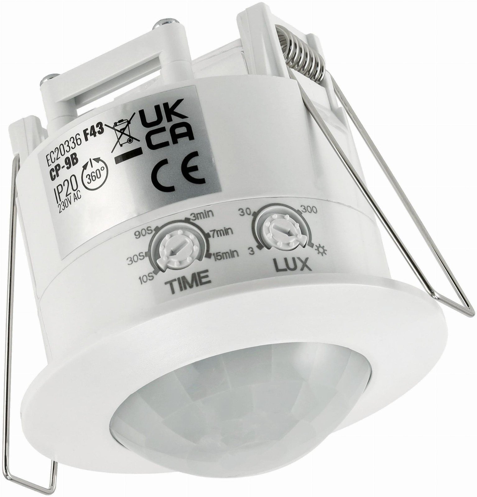 Berge Zapuštěný infračervený pohybový senzor 360° bílý